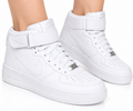 🤍✨ Nike Air Force 1 Classic Mid-Top Sneakers – Triple White 👟